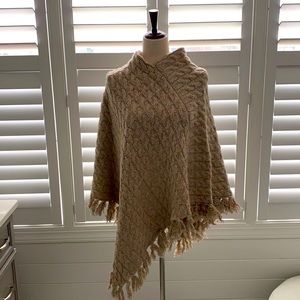 NWT—Lemon Asymmetrical Truffle Poncho